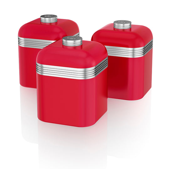 Swan Retro Set of 3 Cannisters