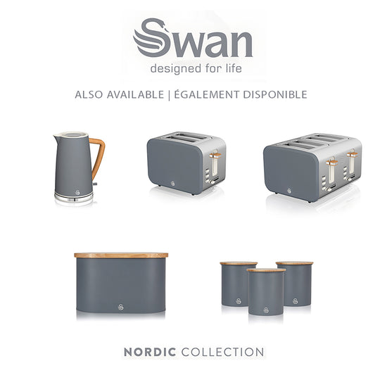 Swan Nordic Bread Bin & Cutting Board