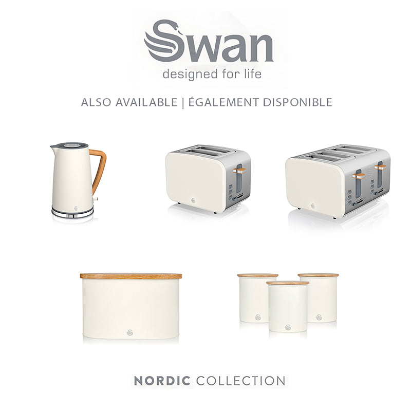 Swan Nordic Bread Bin & Cutting Board